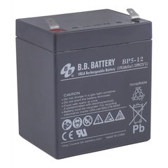 Акумулятор для ДБЖ 12В 5Аг B.B. Battery BP 5-12 BP5-12/T2 фото