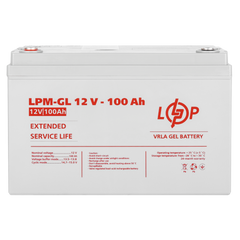 Акумулятор гелевий 12 В 100 Аг LogicPower LPM-GL 12-100 3871 фото