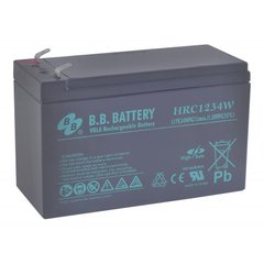 Акумулятор для ДБЖ 12В 9 Аг B.B. Battery HRC1234W HRC1234W/T2 фото