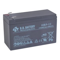 Акумулятор для ДБЖ 12В 9 Аг B.B. Battery HR 9-12FR HR9-12FR/T2 фото