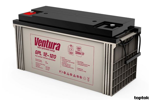 Аккумулятор для ИБП 12В 120 Ач Ventura GPL 12-120 V-GPL121200 фото