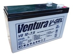 Акумулятор для ДБЖ 12В 7 Аг Ventura VG 12-7.5 V-Gel V-VG1275 фото