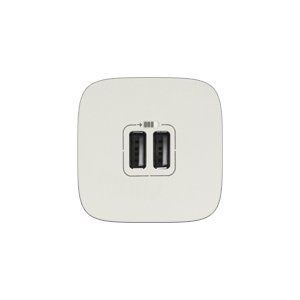 Valena ALLURE Розетка USB для зарядки подвійна Перловий 754999 фото