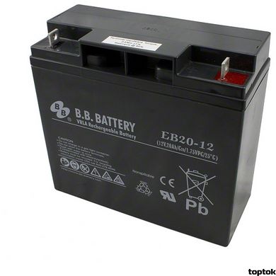 Акумулятор для ДБЖ 12В 20 Аг B.B. Battery EB 20-12 EB20-12 фото