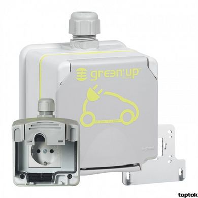 Plexo Розетка "Green Up" для зарядки электромобилей в сборе 25 кВт⋅ч 20 А 230 В 2K+З IP66 Серый (090472) 090472 фото