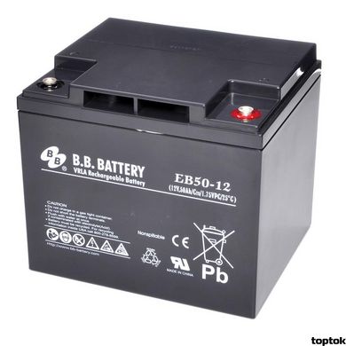 Акумулятор для ДБЖ 12В 50 Аг B.B. Battery EB 50-12 EB50-12 фото