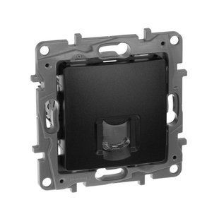 ETIKA Розетка RJ45 категорія 6 UTP Антрацит 672653 фото
