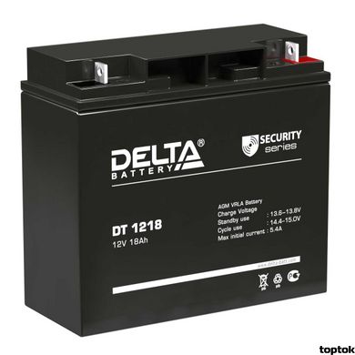 Аккумулятор для ИБП 12В 18 Ач Delta DT 1218 DT1218 фото