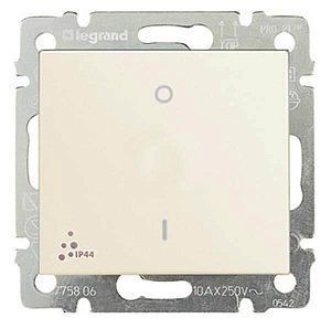 Valena Выключатель двухполюсный IP 44 10A 250В Слоновая кость 774192 фото