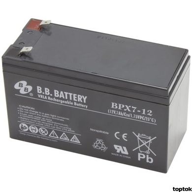 Аккумулятор для ИБП 12В 7 Ач B.B. Battery BPX 7-12 BPX7-12/T2 фото