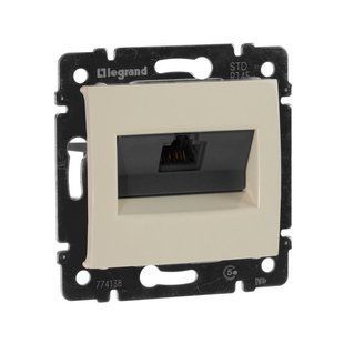 Valena Розетка RJ45 категория 5e UTP на винтах Слоновая кость 774138 фото