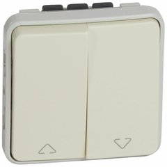 Plexo Двухклавишный переключатель для прямого управления приводами Белый (069629) 069629 фото