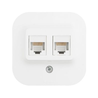 Forix Розетка 2XRJ45 категория 5е UTP Белый 782428 фото