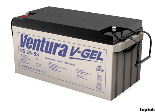 Акумулятор 12В 65 Аг Ventura VG 12-65 V-Gel V-VG12650 фото