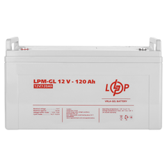 Аккумулятор гелевый 12 В 120 Ач LogicPower LPM-GL 12-120 3870 фото