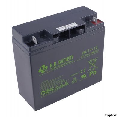 Акумулятор для ДБЖ 12В 17 Аг B.B. Battery BС 17-12 BС 17-12 фото