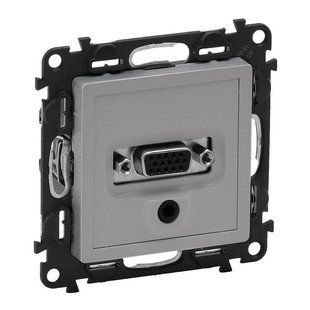 Valena LIFE Розетка HD 15-Jack 3.5 мм Алюминий 753370 фото