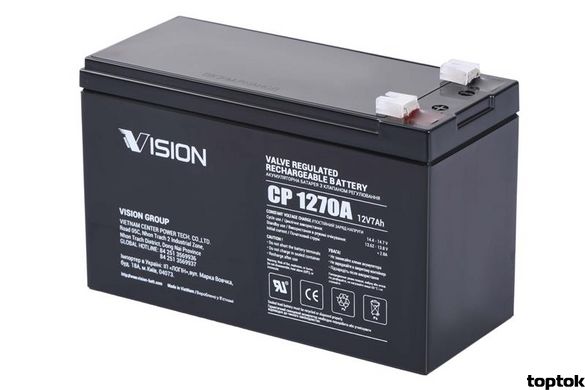 Аккумулятор 12В 7,0 Ач Vision CP1270A AGM CP1270A фото
