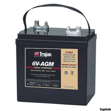 Акумулятор 6В 200 Аг Trojan 6V-AGM 6V-AGM фото