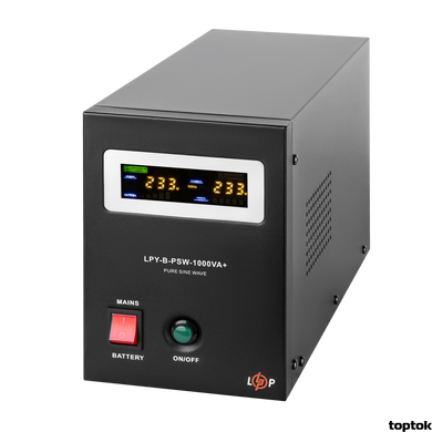 ДБЖ для котлів LogicPower LPY-B-PSW-1000VA+ (700Вт) 12V 10A/20A з правильною синусоїдою 4151 фото