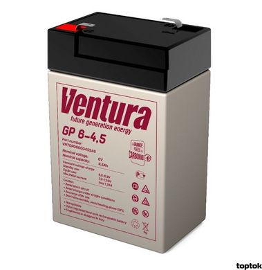 Акумулятор 6В 4,5 Аг Ventura GP 6-4.5 V-GP645 фото