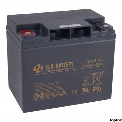 Акумулятор для ДБЖ 12В 33 Аг B.B. Battery BP 33-12S BP33-12S/B2 фото