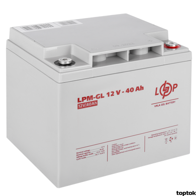 Аккумулятор гелевый 12 В 40 Ач LogicPower LPM-GL 12-40 4154 фото