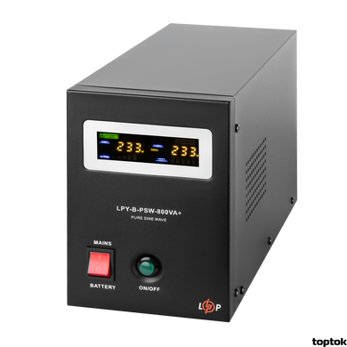 ДБЖ для котла LogicPower LPY-B-PSW-800VA+ (560Вт) 12V 5A/15A з правильною синусоїдою 4150 фото