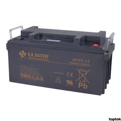 Аккумулятор для ИБП 12В 65 Ач B.B. Battery BP 65-12 BP65-12/B2 фото