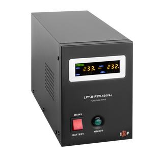 ДБЖ для котлів LogicPower LPY-B-PSW-500VA+ (350Вт) 12V 5A/10A з правильною синусоїдою 4149 фото