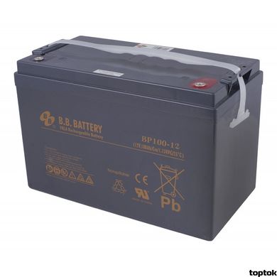 Акумулятор для ДБЖ 12В 100 Аг B.B. Battery BP 100-12 BP100-12/I2 фото