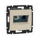 Valena Розетка двойная RJ45 категория 6 UTP + RJ11 Слоновая кость 774180 фото 1