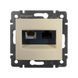 Valena Розетка двойная RJ45 категория 6 UTP + RJ11 Слоновая кость 774180 фото 2