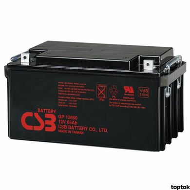 Аккумулятор для ИБП 12В 65 Ач CSB GP12650 GP12650 фото