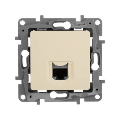 ETIKA Розетка RJ45 категория 5 UTP Слоновая кость 672341 фото