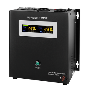 ДБЖ для котлів LogicPower LPY-W-PSW-1500VA+ (1050Вт) 24V 10A/15A з правильною синусоїдою 4145 фото