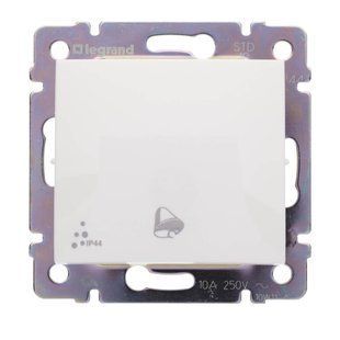 Valena Выключатель без фиксации с символом звонка IP 44 10A 250В Белый 770099 фото