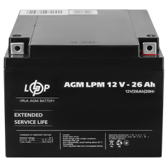 Аккумулятор 12 В 26 Аг LogicPower LPM 12-26 4134 фото