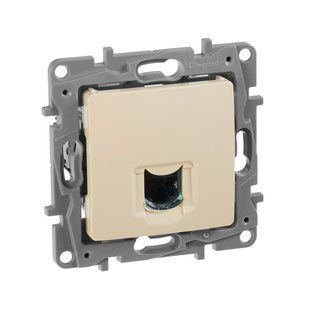 ETIKA Розетка RJ45 категория 6 UTP Слоновая кость 672353 фото