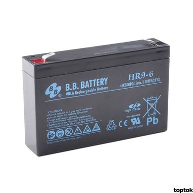 Аккумулятор для ИБП 6В 9 Ач B.B. Battery HR 9-6 HR9-6/T2 фото
