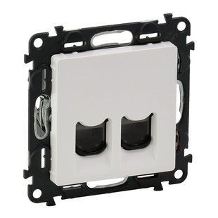 Valena LIFE Розетка подвійна RJ45 категорія 6 UTP Білий 753443 фото