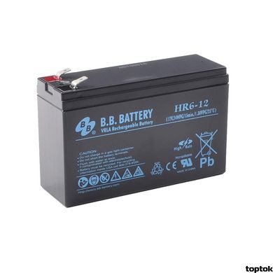 Аккумулятор для ИБП 12В 6 Ач B.B. Battery HR 6-12 HR6-12/T2 фото