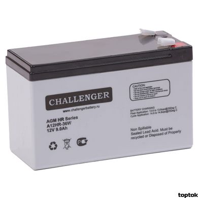 Аккумулятор для ИБП 12В 9 Ач Challenger А12HR-36W А12HR-36W фото