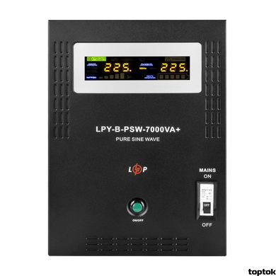 ДБЖ для котлів LogicPower LPY-B-PSW-7000VA+ (5000Вт) 48V 10A/20A з правильною синусоїдою 6616 фото