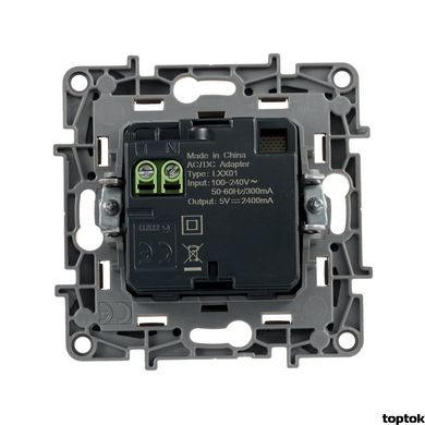 ETIKA Розетка для зарядки двойная USB Слоновая Кость (672394) 672394 фото