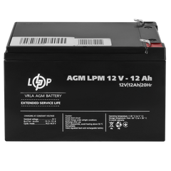 Аккумулятор 12 В 12 Аг LogicPower LPM 12-12 6550 фото