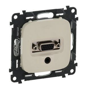 Valena ALLURE Розетка HD 15-Jack 3.5мм Слонова кістка 754706 фото