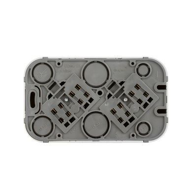 Forix Розетка 2X2К без шторок Білий 782412 фото