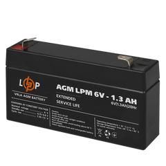 Аккумулятор 6 В 1.3 Аг LogicPower LPM 6-1.3 4157 фото