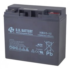 Акумулятор для ДБЖ 12В 22 Аг B.B. Battery HR 22-12 HR22-12/B1 фото